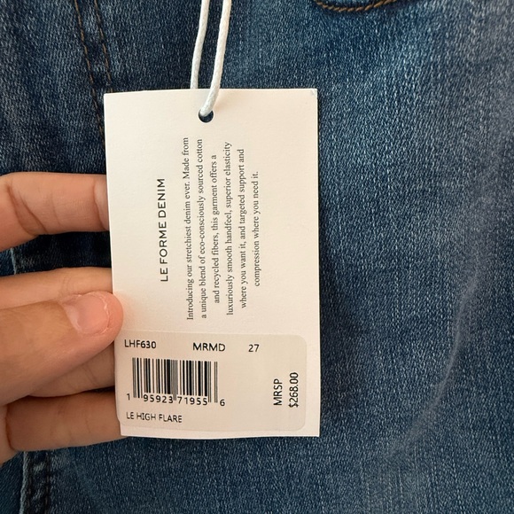 Frame Denim Women's Classic Blue Le High Flare Jeans - Picture 2 of 5